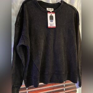 Seven7 Men's Dark Gray Crewneck Sweater